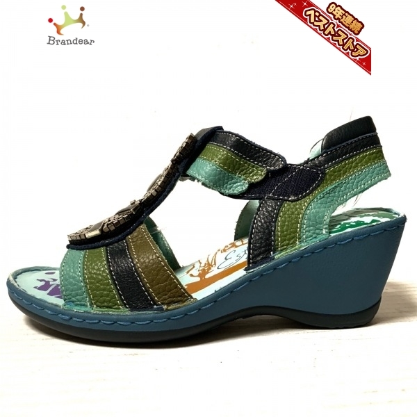 【予約販売】本靴ヤフオク! - エスタシオン Estacion サンダル M - レザー ラ...