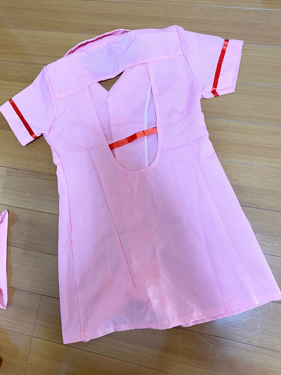 ナース コスプレ ピンク 白衣 ハロウィン 仮装 コスチューム セクシー ミニ