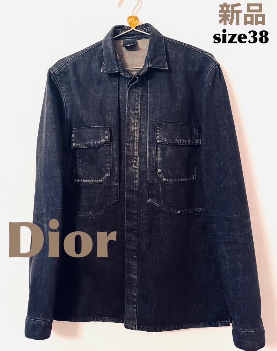 新品 Dior ディオール デニム ジャケット シャツ サイズ38 送料込
