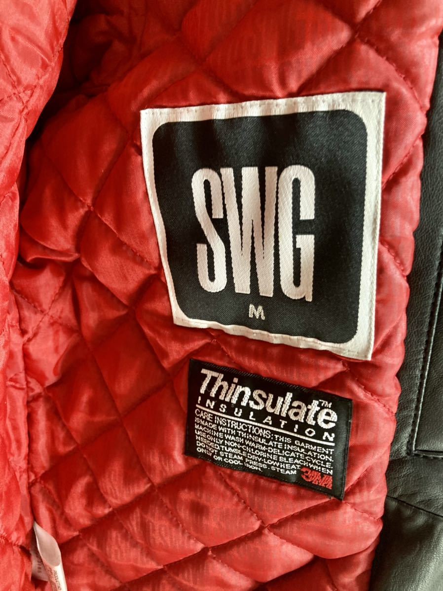 【swagger】フライトジャケット Mサイズ 羊革 SWG スワッガー Thinsulate レザージャケット PHENOMENON フェノメノン military ミリタリー_画像3