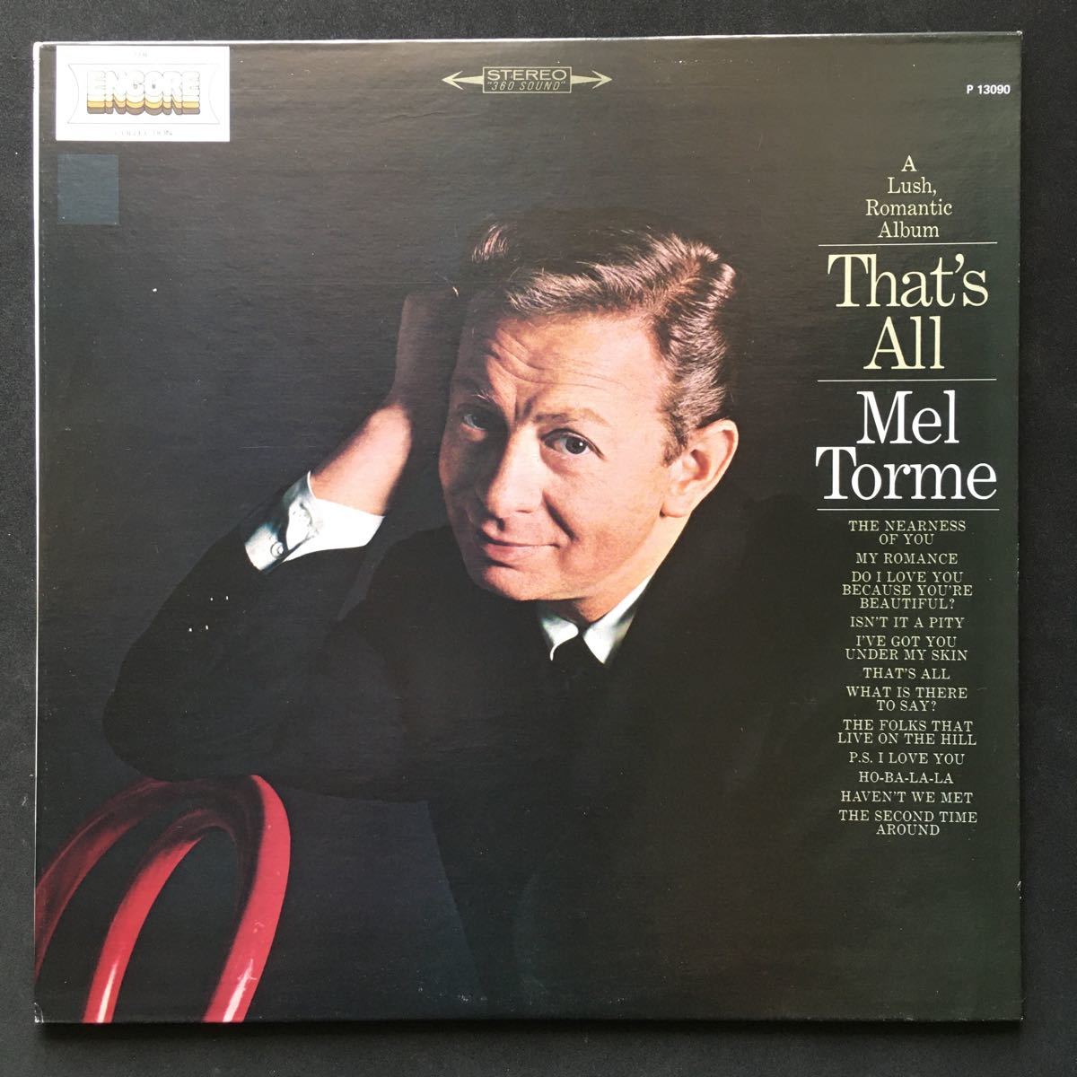 LP MEL TORME / THAT'S ALL_画像1