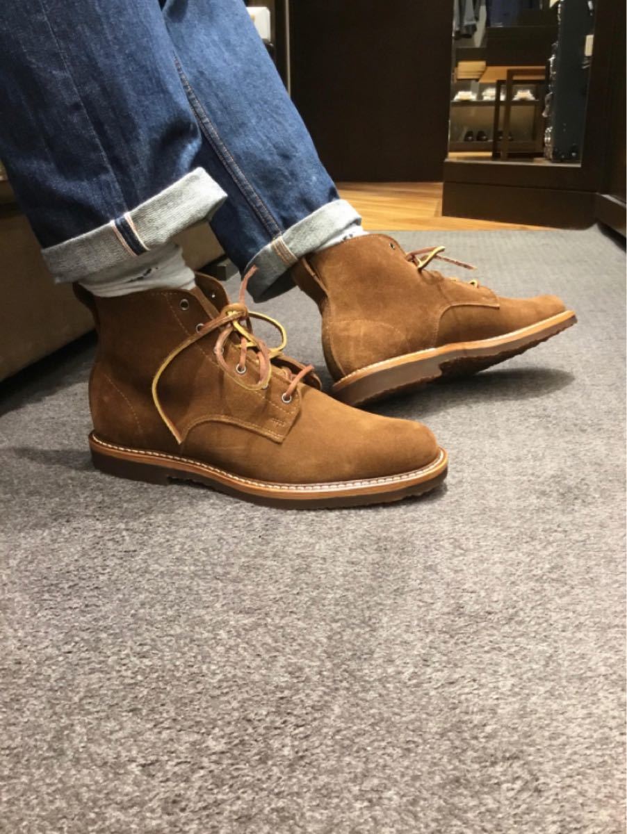 未使用 RANCOURT&Co ランコート スエードブーツ SHIPS別注 RED 未使用 RANCOURT&Co ランコート スエードブーツ SHIPS別注 RED