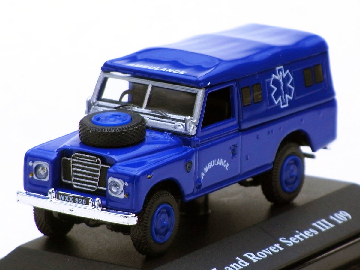 1/72 Hongwell Cararama box Land Rover series Ⅲ109 Wagon . blue ( ambulance specification )