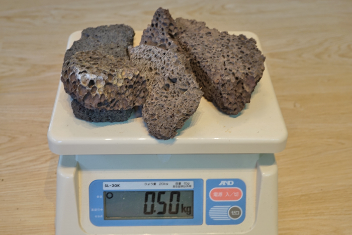 溶岩プレート　500ｇ　苔　着生　ラン　洋蘭　チランジア　パルダリウム　アクアリウム_画像2