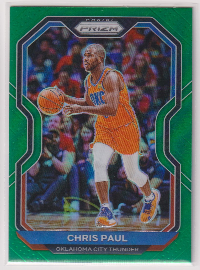 NBA CHRIS PAUL 2020-21 PANINI PRIZM BASKETBALL Green Prizm REFRACTOR　クリス・ポール　リフラクターカード _画像1