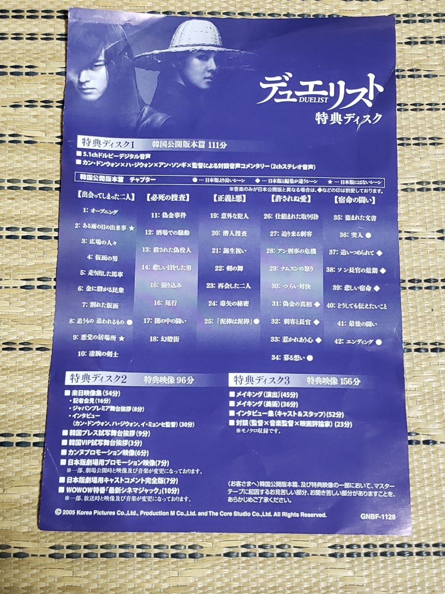 DUELIST コレクターズBOX　4枚組　デラックス版 [DVD]