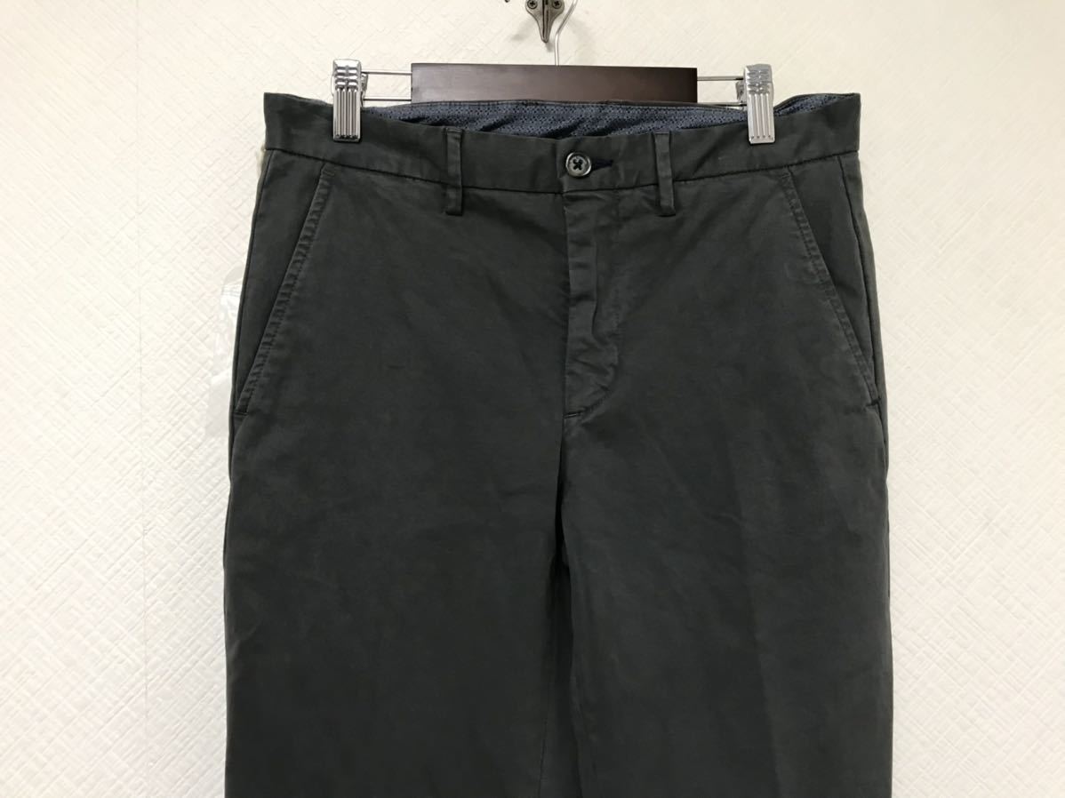 新品未使用本物ヘンリーコットンズHenryCottonsストレッチスラックスパンツメンズグレービジネススーツ44Sチノパンツゴルフ_画像2