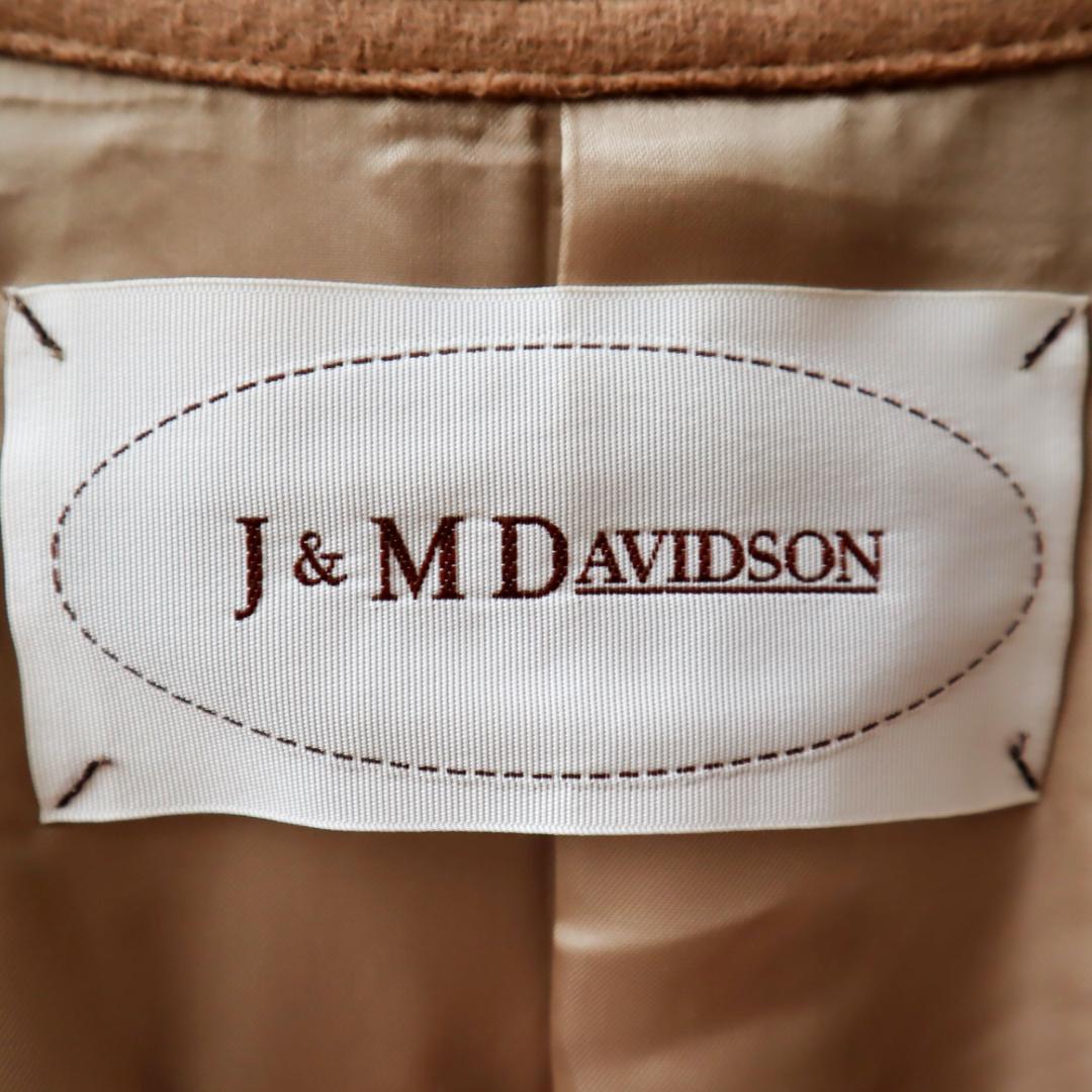 ジェイアンドエムデヴィッドソン J&M DAVIDSON ウールロングコート 金ボタン Pコート チェスターコート トレンチコート キャメル ベージュ 6