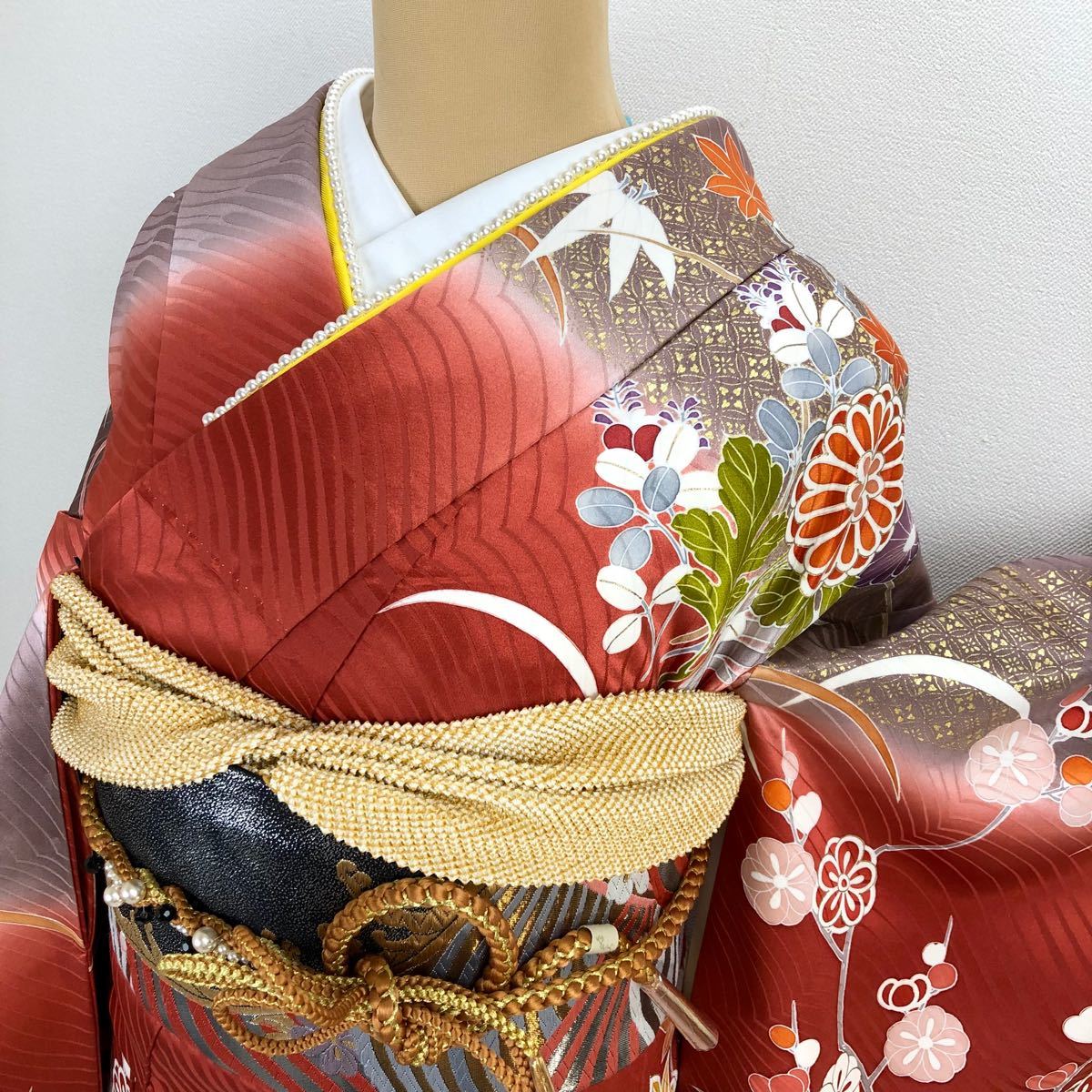 美品 豪華 総柄【古典柄】正絹 振袖セット s361