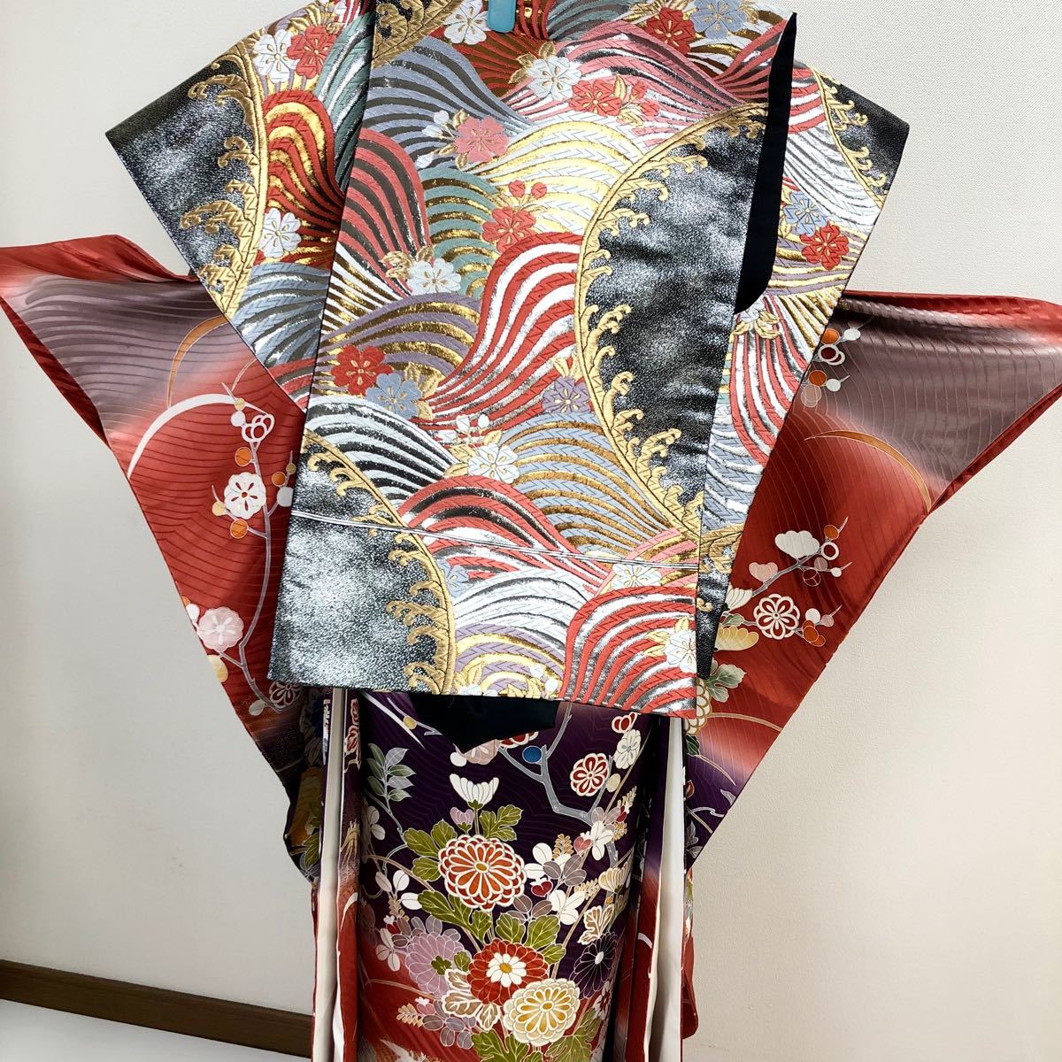 美品 豪華 総柄【古典柄】正絹 振袖セット s361