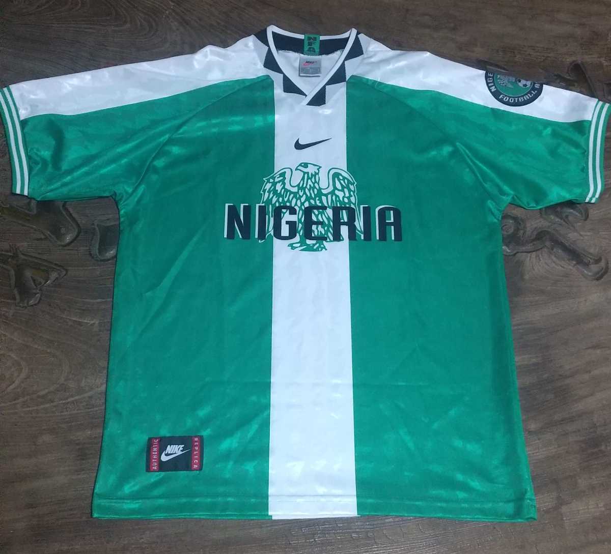 値下交渉 1996年 アトランタ オリンピック 金メダル ナイジェリア代表 NIKE 検)NIGERIA SUPER EAGLES ATLANTA OLYMPIC GOLD MEDAL KANU Y2K