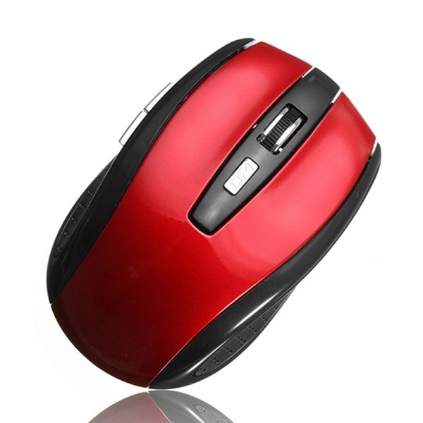 【新品】ワイヤレスマウス 無線 1200DPI 2.4GHz ゲーミングマウス（赤）　_画像2