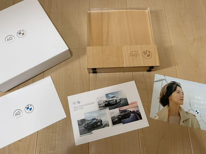 【新品/非売品】BMW 40周年記念 木製フォトスタンド フォトフレームの画像2