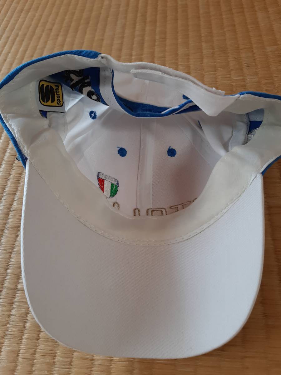 【送料無料】 未使用 イタリア ポディウムキャップ ITALIA BLUE 青白 SPORTFUL スポルトフル スポーツフル_画像6