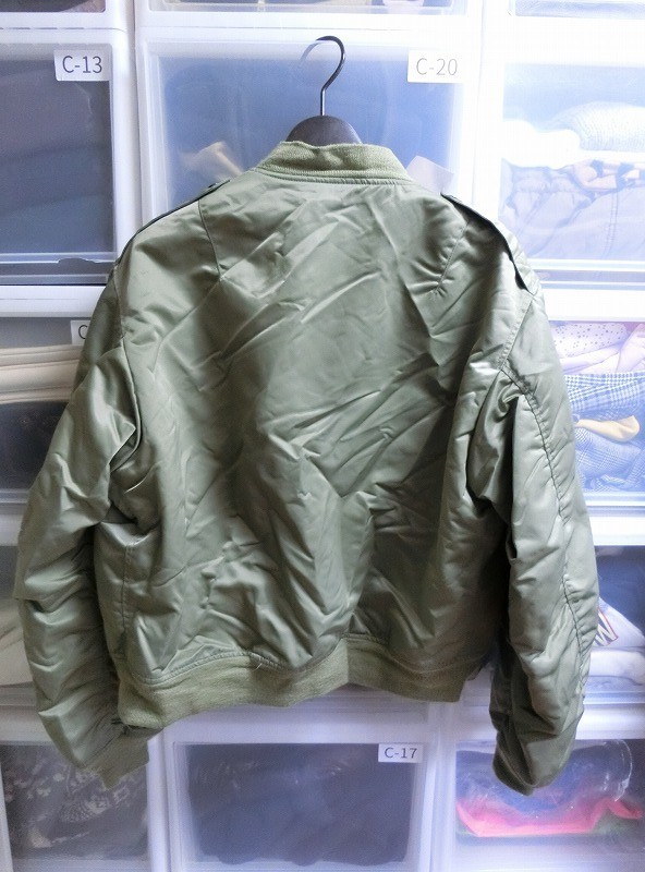 UNUSED L-2B JACKET ボンバー ブルゾン ミリタリー ジャケット 3 オリーブ #US0825 アンユーズド_画像2