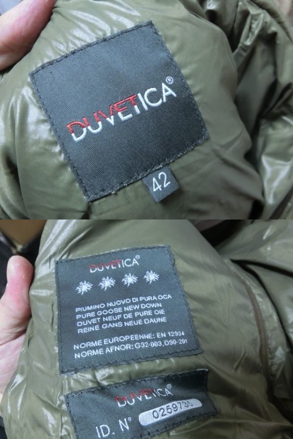 DUVETICA ダウンジャケット アウター フード付き ブルゾン サイズ42 G32-003 D90-201 デュベティカ_画像3