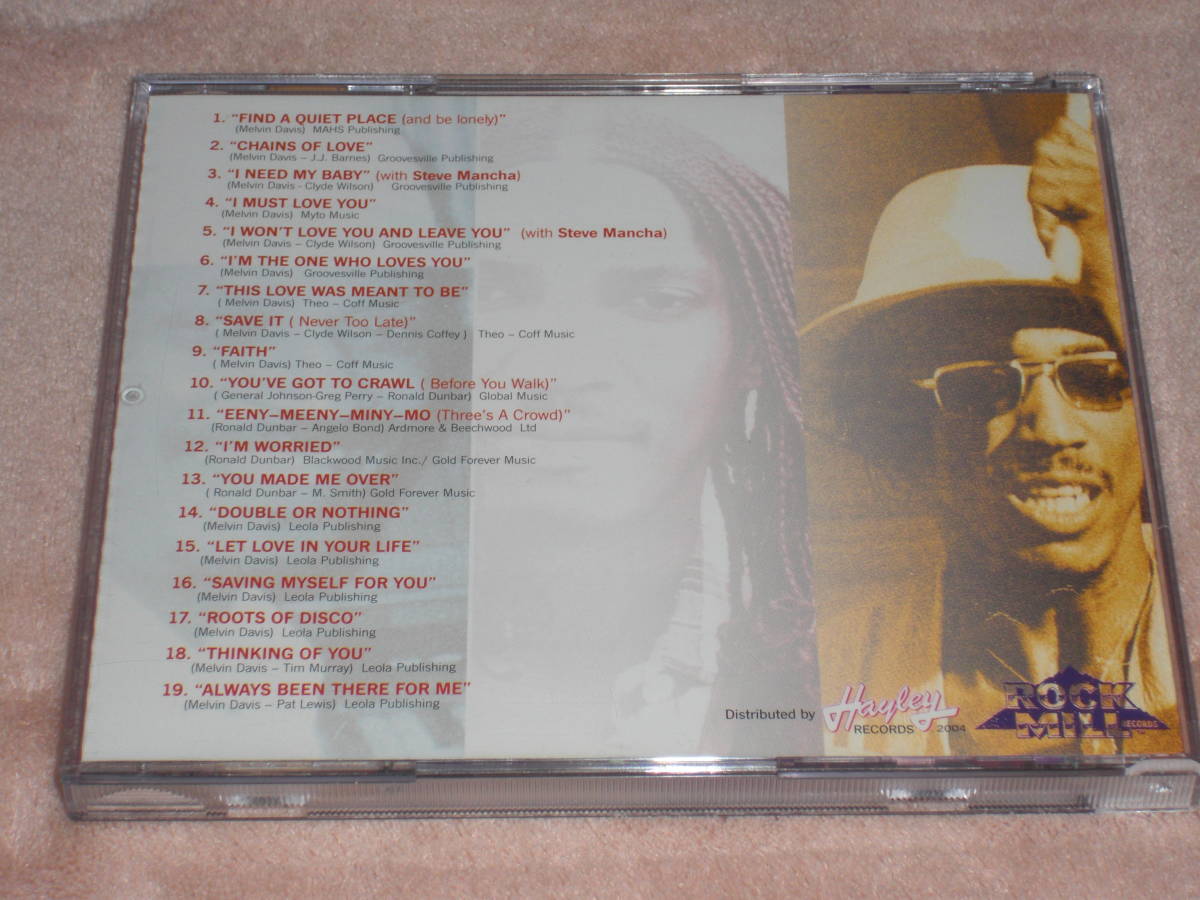 UK盤CD　Melvin Davis ー His Greatest Recordings 　（Rock Mill Records RMR1001）　L soul_画像2