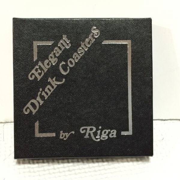 【中古 送料込】Elegant Drink Coasters by Riga シルバーコースター6枚セット(約)9.3×9.3cm オーストリア製 元箱入り◆D5345_画像9