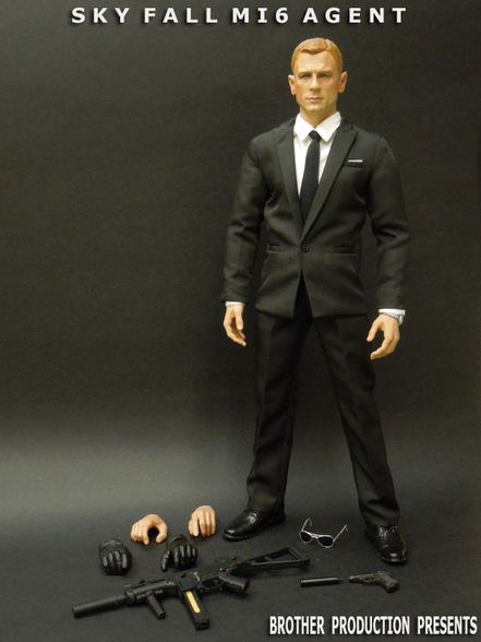 Brother 人気デザイナー Production Custom 【予約受付中】 1 6 Sky Fall James 007 figure-Daniel Craig action Bond