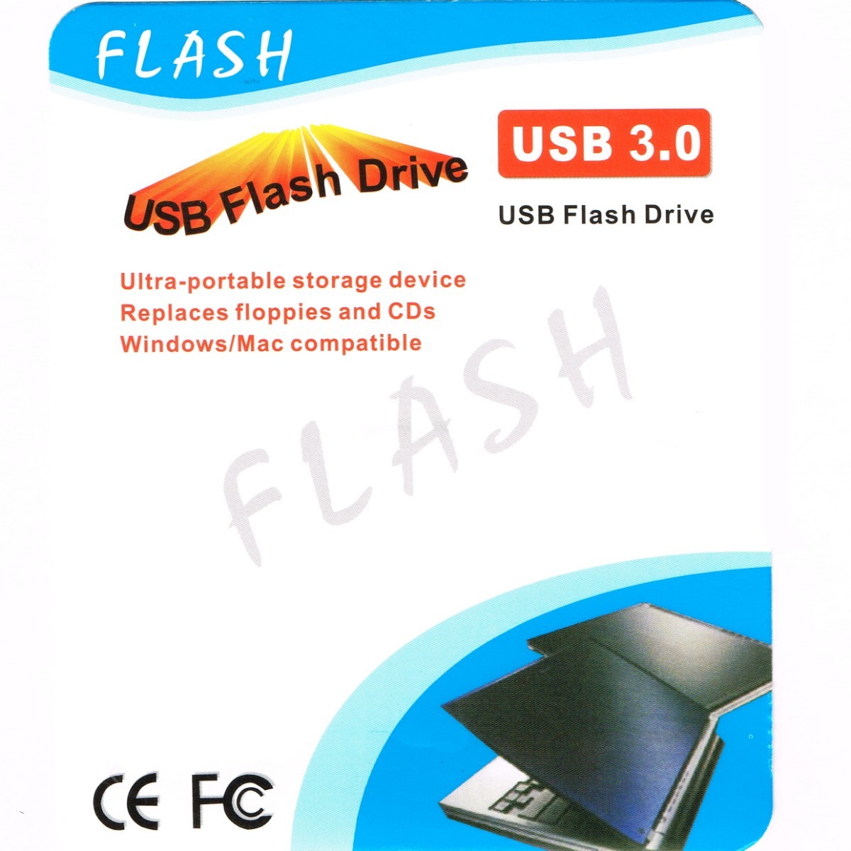 USBメモリ 16GB グレー　キーホルダー付きUSB3.0フラッシュメモリー
