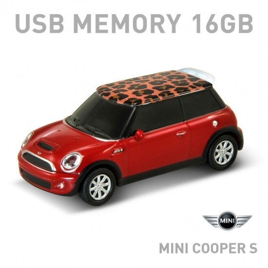 Mini Cooper S ミニクーパー　Safari サファリレッド（レオパード） 16GB USBメモリー650343_画像1