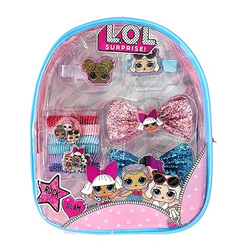 LOL lame hair accessory set rucksack entering 15869 lol L o- L goods rubber hair clip hair accessory stylish girl child 