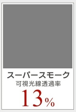 スーパースモーク１３％　運転席・助手席　簡単ハードコートフィルム　ノア　ZRR70G・ZRR75G・ZRR70W・ZZR75W カット済みカーフィルム_画像5