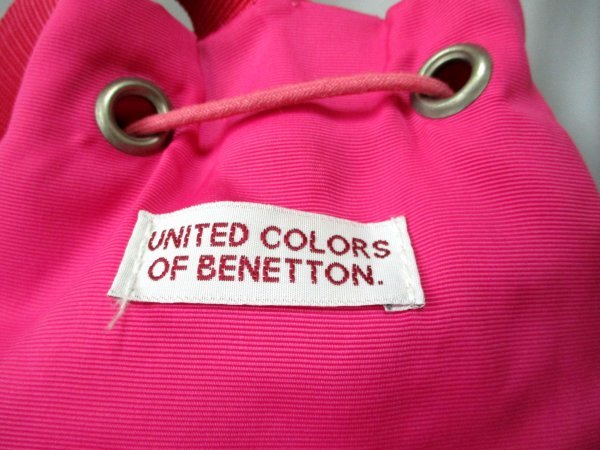 [N998]BENETTON/ Benetton * рюкзак meiz× полиэстер розовый H40cm