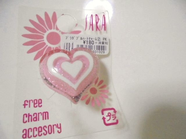  новый товар упаковка . дефект иметь SARA Prada bru Heart очарование PK( информация необходимо проверка )