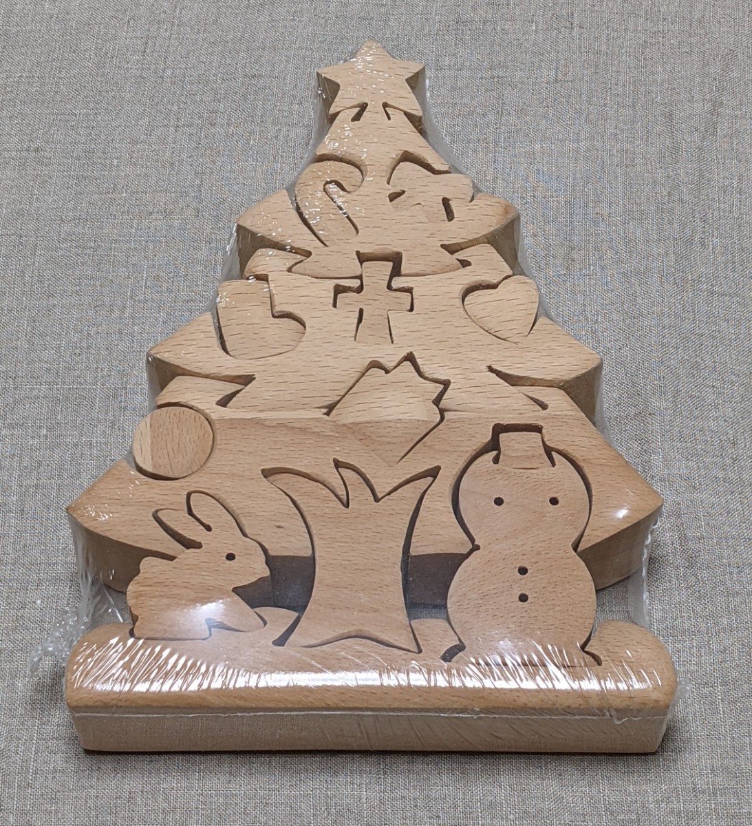 木製パズル 立体パズル クリスマスツリー
