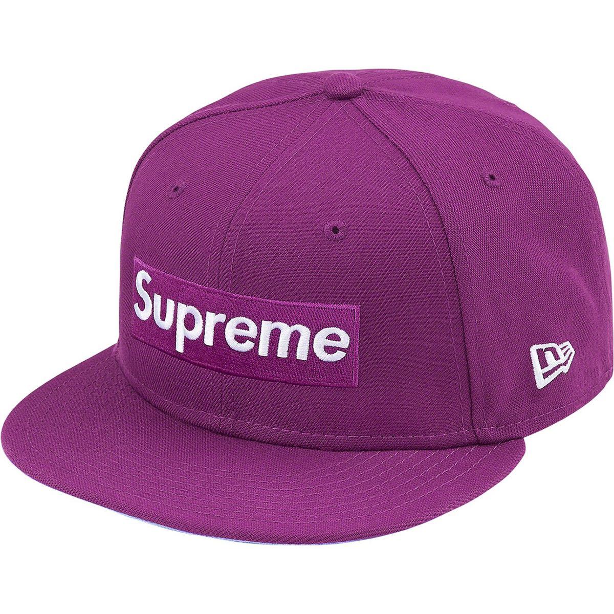 送料無料 7 3/8 紫 Supreme New Era No Comp Box Logo Lavender パープル purple シュプリーム ニューエラ ベースボール キャップ newera_画像1