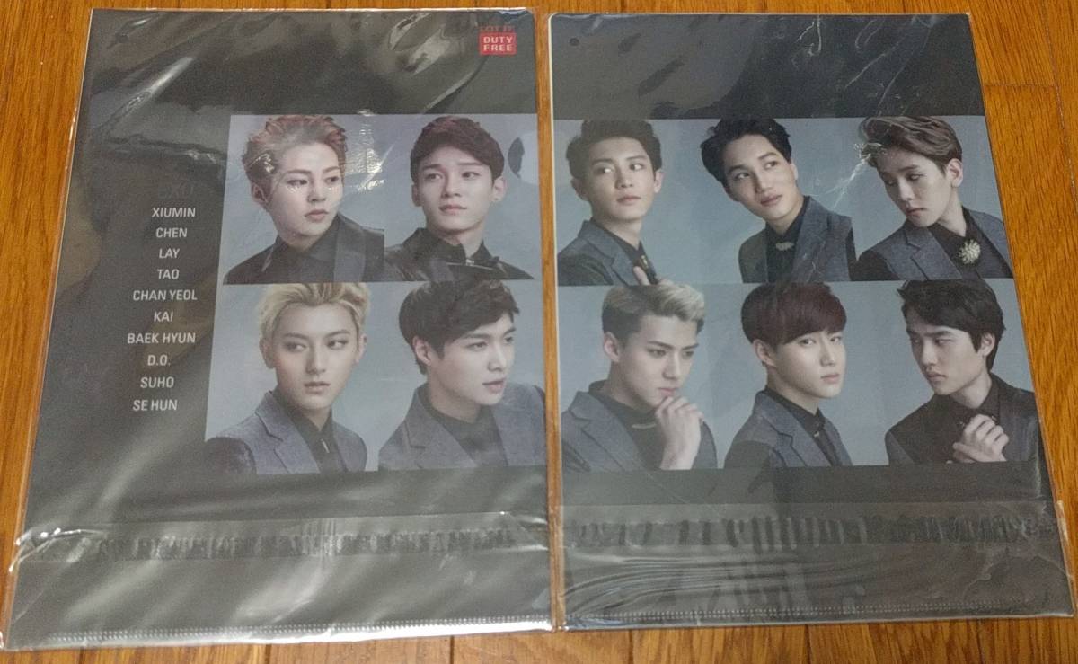 EXOeko clear file Lotte exemption tax shop 2015 year version A4 not for sale 2 pieces set ×2 point postage 210 jpy 