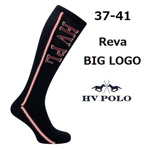 HV POLO　REVA　2足セット　ネイビー　ライディングソックス　乗馬靴下　乗馬　馬術_画像2