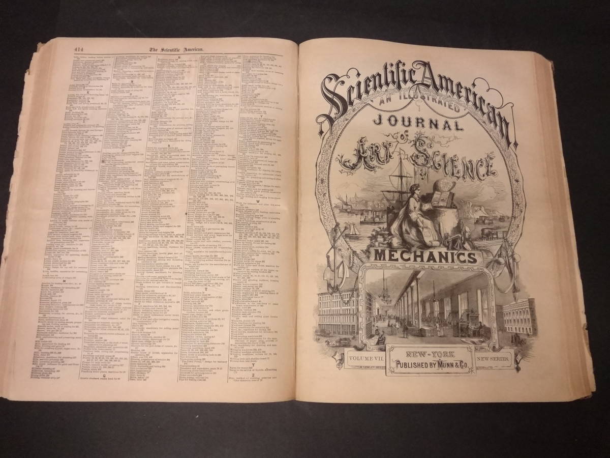 1862年 Scientific American 52冊分 アメリカ 科学 雑誌 洋書 古書_画像7