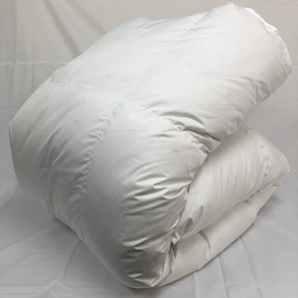 羽毛布団 セミダブル超ロング ニューゴールド 白色 日本製 170×230cm