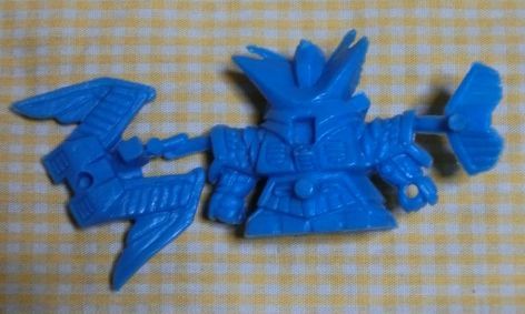 未切 隼頑駄無 青 消しゴム スーパーディフォルメ ガンダム ワールド マーク39 SD ガンケシ 昔 当時 バンダイ ロボット フィギュア 人形　_画像2