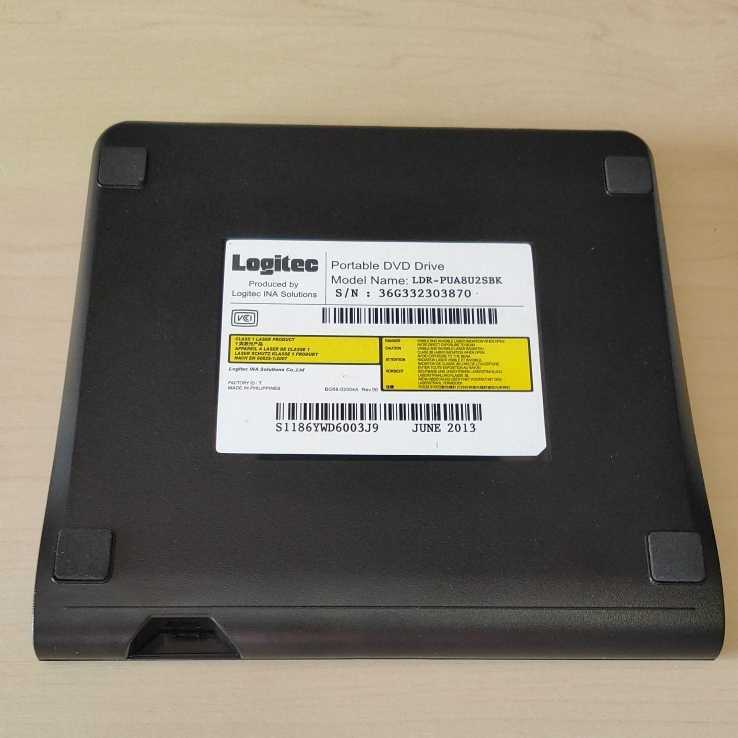 ◎Logitec DVDドライブ ストリーミング機能付き ポータブル USB 2.0 外付け ブラック