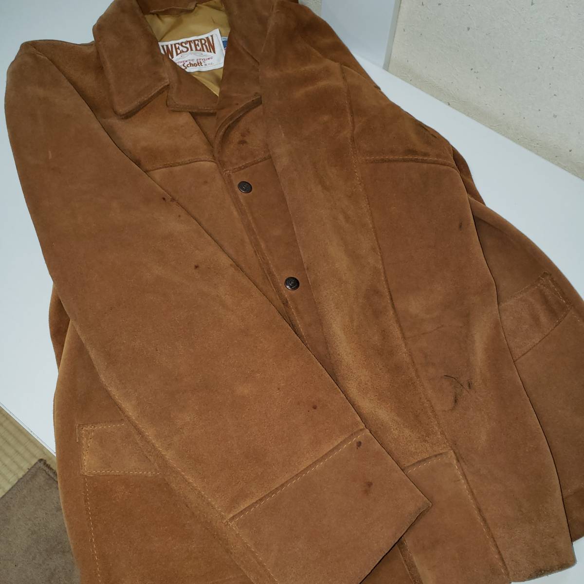 ヴィンテージ Schott Western 398 ショット ウェスタン スエード ヴィンテージ Schott Western 398 ショット ウェスタン スエード