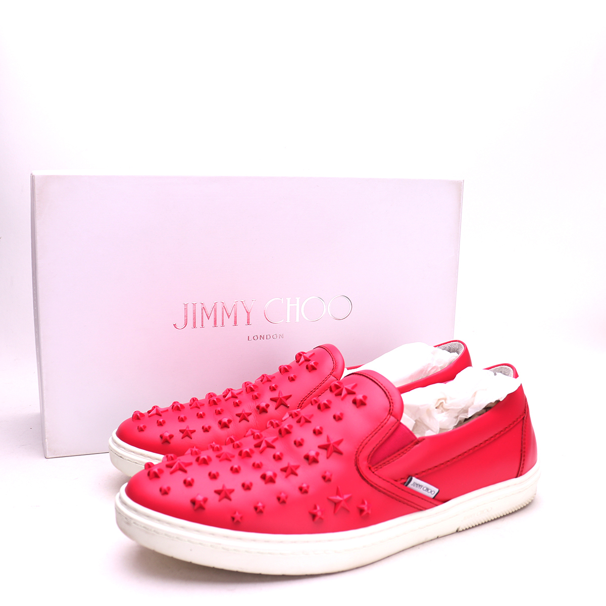 最終 Jimmy choo ジミーチュウ スタッズ スニーカー 41 | www.jarussi
