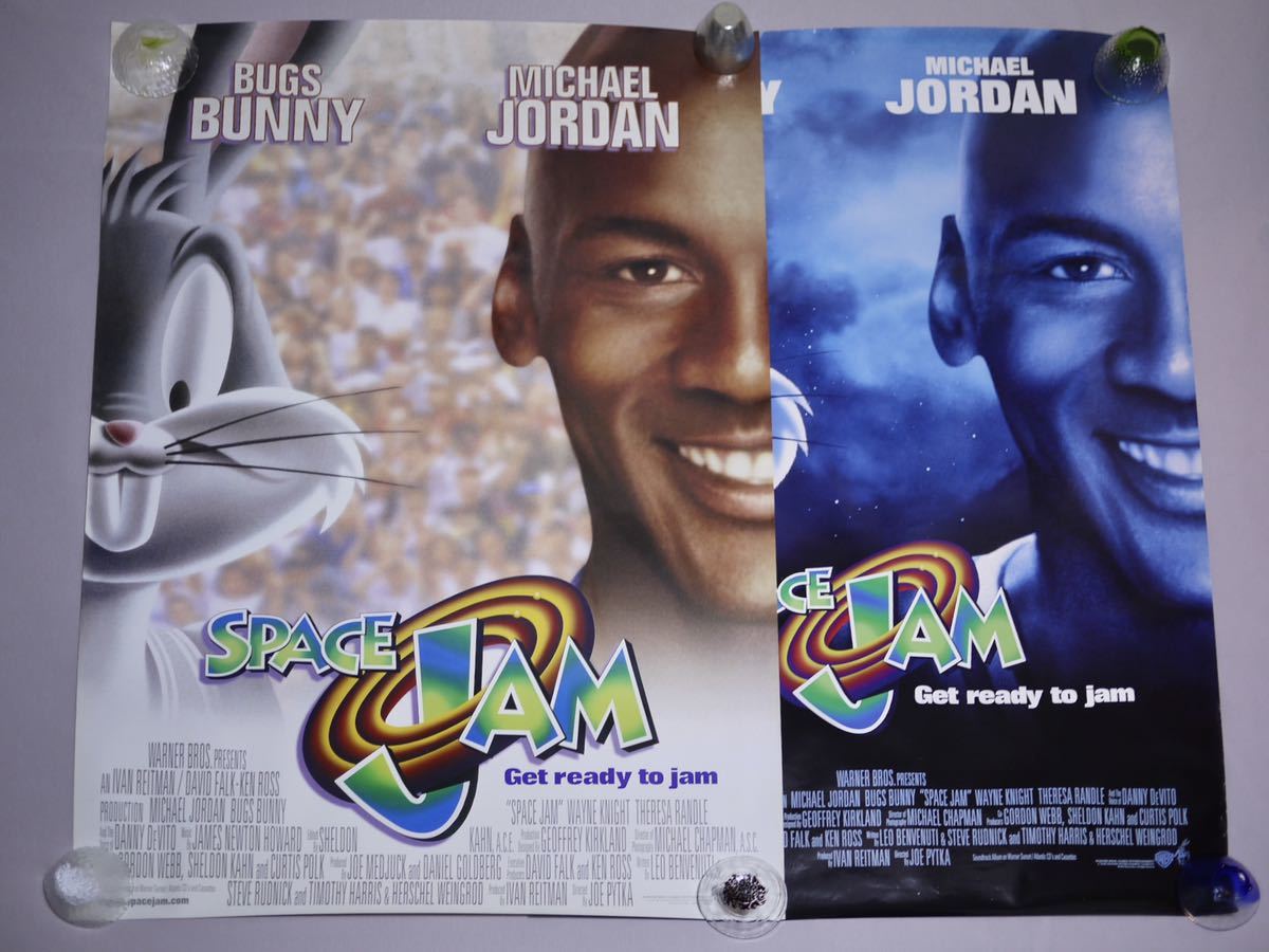 1996 USA版 SPACE JAM POSTER スペースジャム ポスター Michael Jordan マイケルジョーダン Bugs Bunny バッグス バニー PRINTED IN USA B1