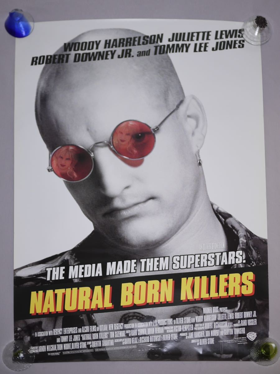 1994 USA版 NATURAL BORN KILLERS POSTER ナチュラルボーンキラーズ ポスター Oliver Stone タランティーノ Tarantino PRINTED IN USA B1