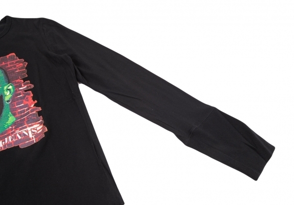 ゴルチエジーンズGAULTIER JEAN'S スキンズプリント長袖Tシャツ 黒48 【メンズ】_画像7