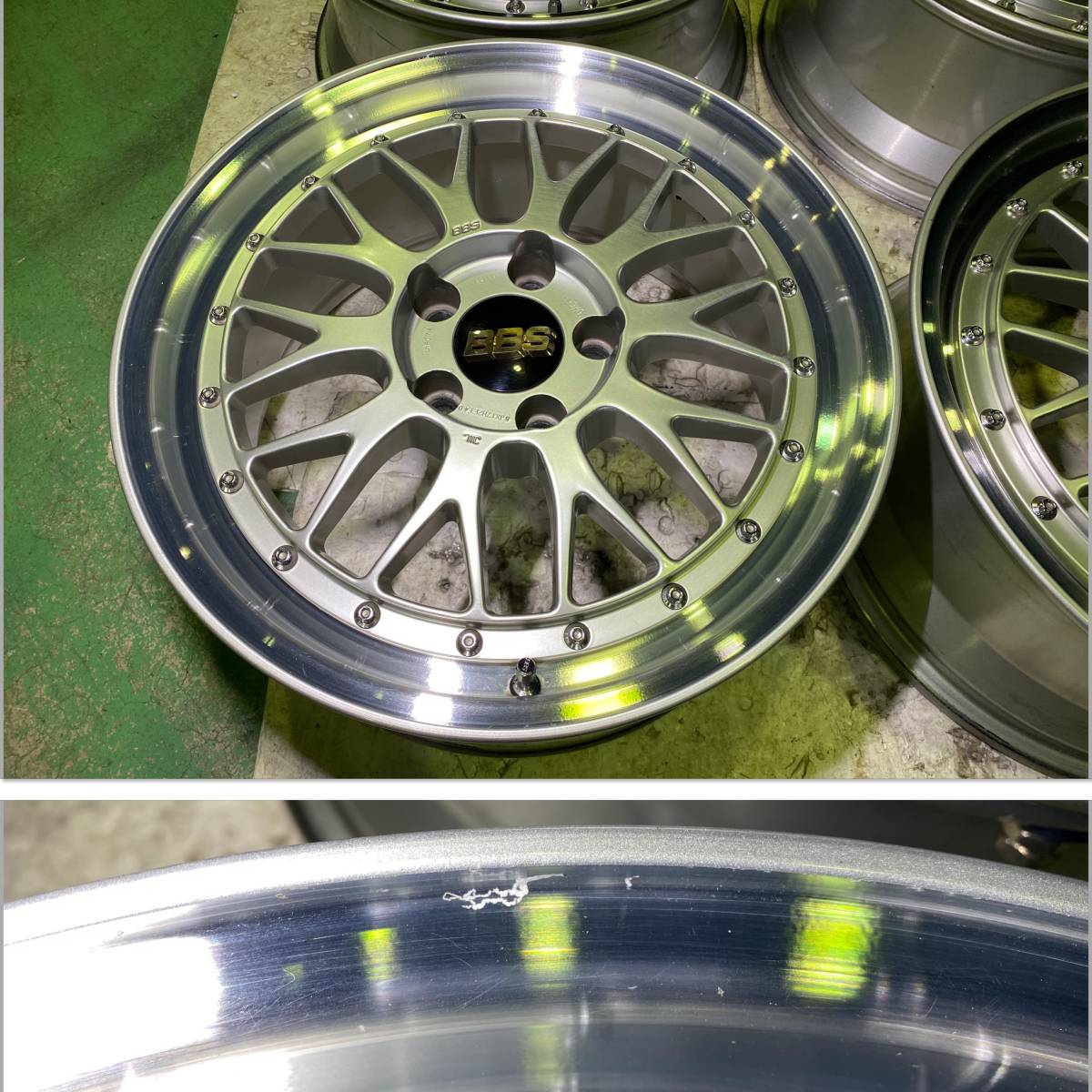 軽量 鍛造 BBS LM 17インチ LMP074 8J +40 5H PCD114.3 4本 FORGED 