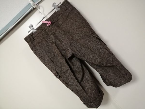 jjyk3-1721 ■ BANANA REPUBLIC ■ バナナリパブリック ハーフパンツ カーゴ ツイード ダークブラウン こげ茶 4 L_画像5