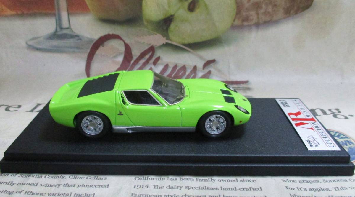 * очень редкий распроданный *MR*1/43*1968 Lamborghini Miura S Salone di Parigi 1968 зеленый * Miura ≠BBR
