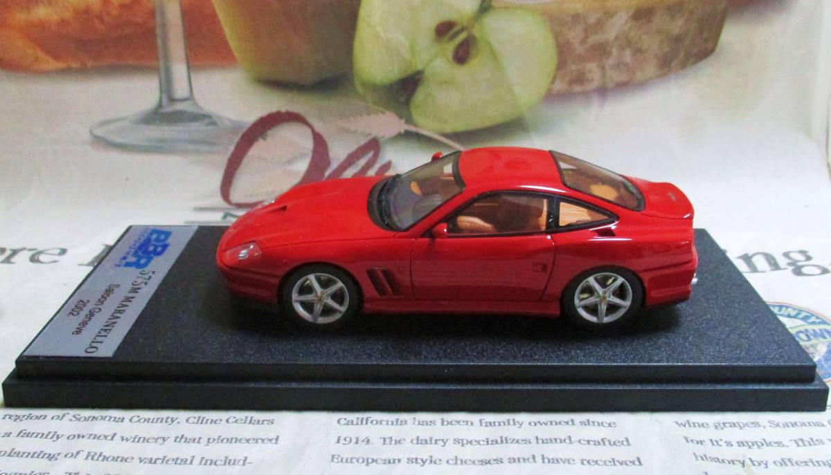 ★レア絶版*BBR*1/43*Ferrari 575M Maranello Saloon Geneve 2002 レッド*フェラーリ≠MR_画像5