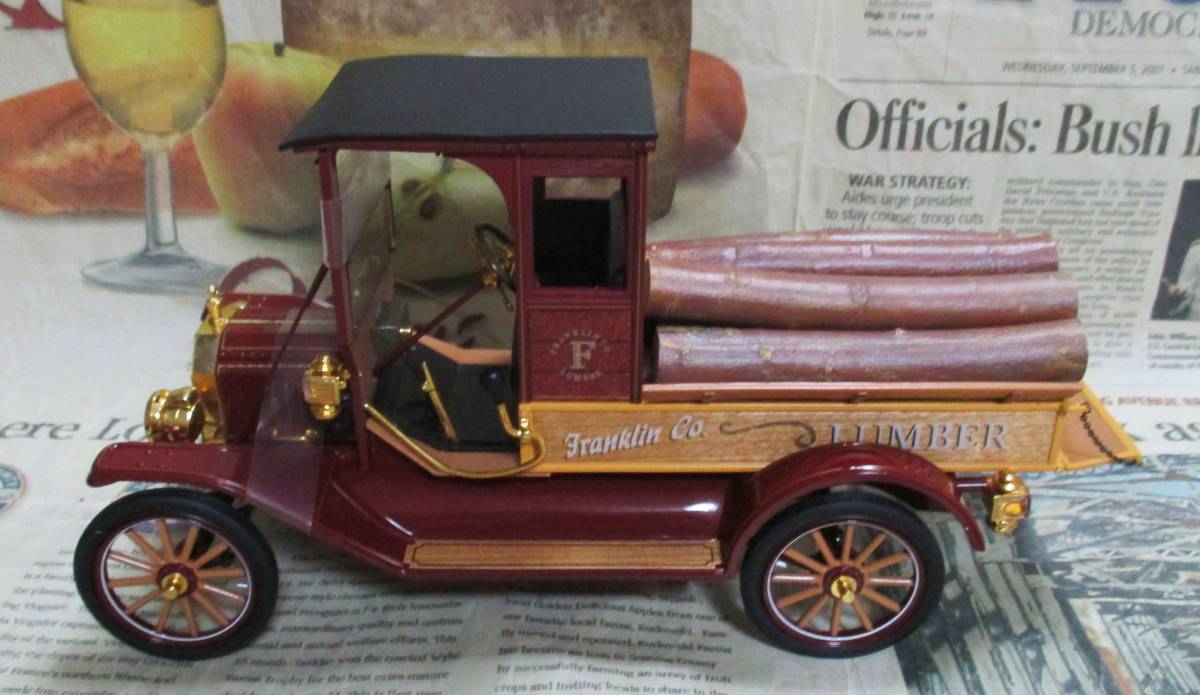 ☆激レア*フランクリンミント*1/16*1913 Ford Model T Lumber Truck
