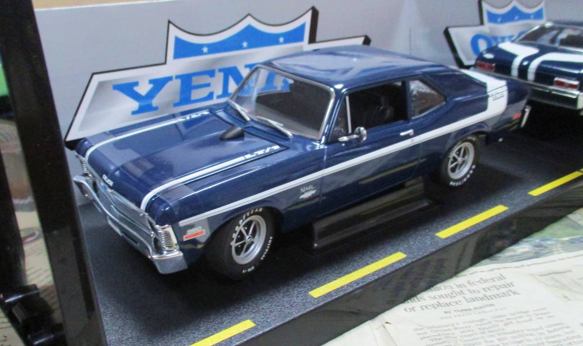 ★絶版*世界3000台*GMP*1/18*1970 Chevrolet Nova Yenko Deuce ファゾムブルー