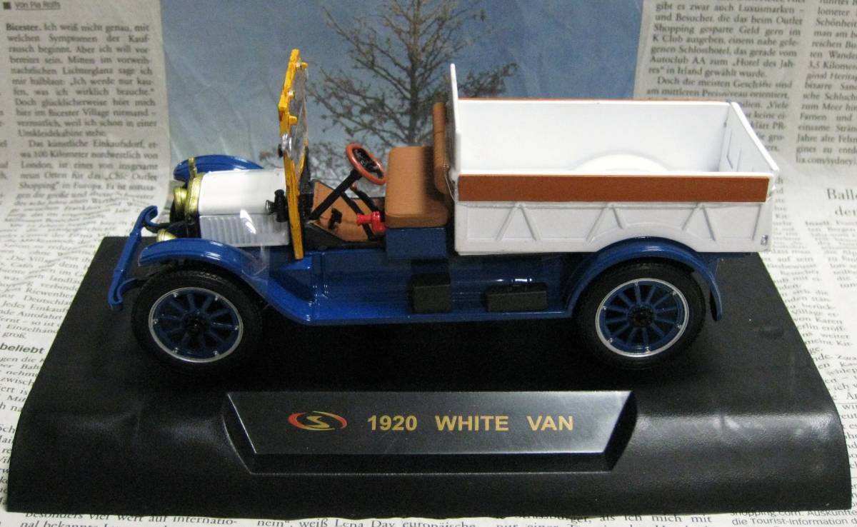 * редкость распроданный *Signature Models*1/32*1920 White Van Pickup голубой / белый ≠ Franklin Mint 