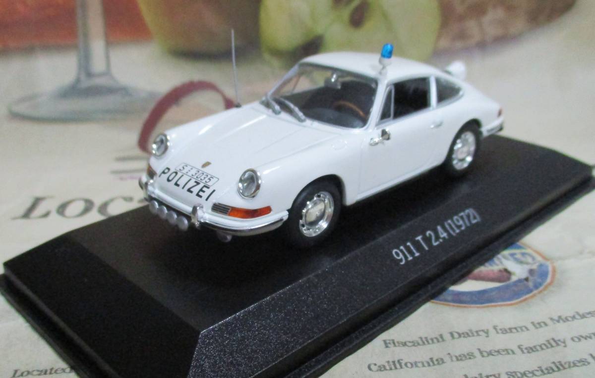 ☆絶版*ディーラー限定*Minichamps PMA*1/43*1972 Porsche 911 T 2.4 Polizei Stuttgart*ポリス*パトカー